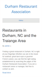 Mobile Screenshot of durhamrestaurantassociation.org