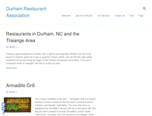 Tablet Screenshot of durhamrestaurantassociation.org